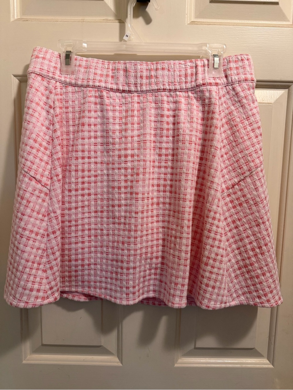 Talbots Pink Plaid Circle Skort